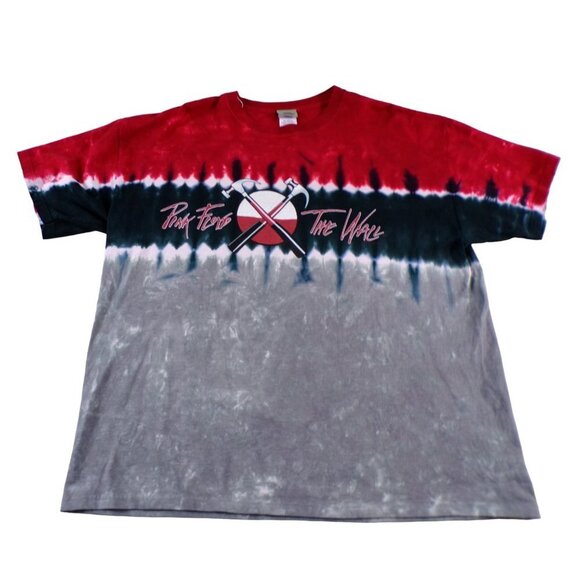 Liquid Blue Pink Floyd The Wall Walking Hammers Tie Dye Unisex XL NWT #512 - Picture 3 of 6